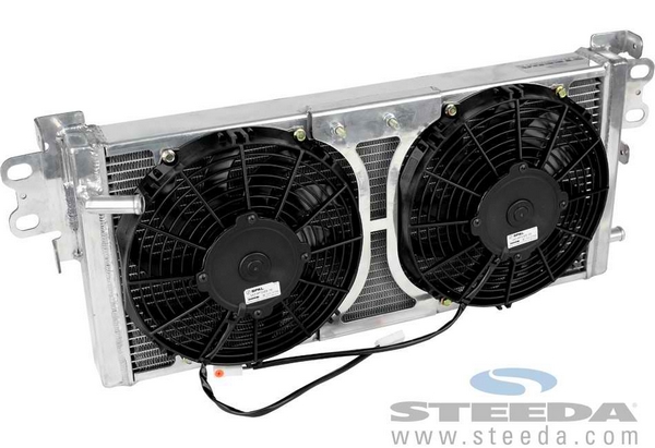 Steeda Triple Pass Mustang Heat Exchanger With Fans - 05-12